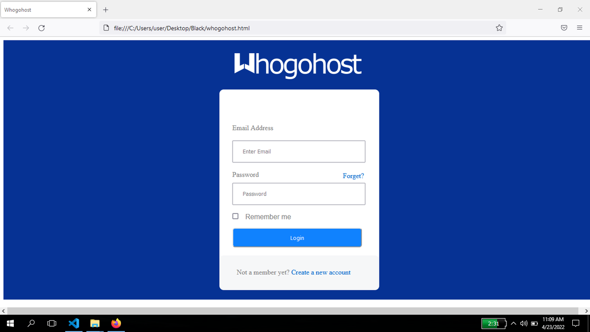 Black_Coderr's tweet photo. Outcome of my earlier tweet...
Proud of myself
#FrontEndDevelopment
@whogohost
@wetindeyapp
@AkureHowFar https://t.co/CXhQpif4sc