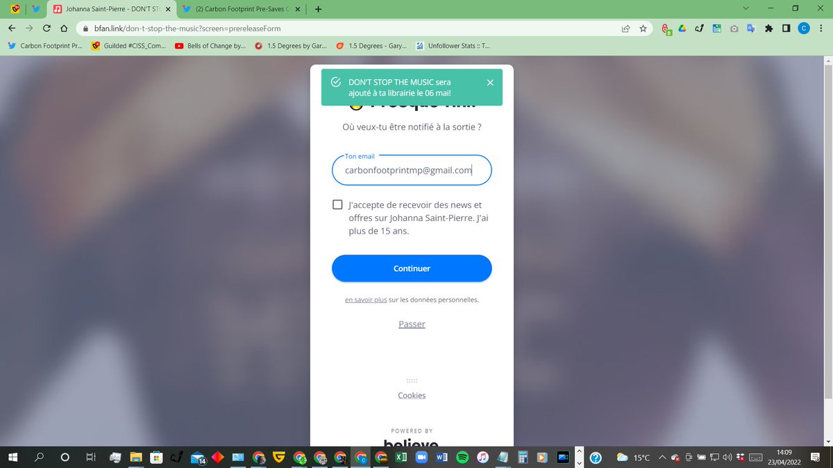 Carbon Footprint Pre-Saves ONLY Account tweet media
