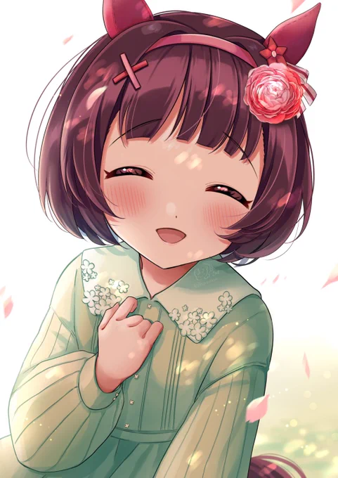大輪の花
#ウマ娘
#ニシノフラワー 