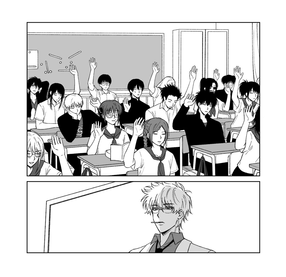 represent_00's tweet photo. 전부 복도로 나가서 손 들고 서 있어라 https://t.co/kHdoL1mX3F
