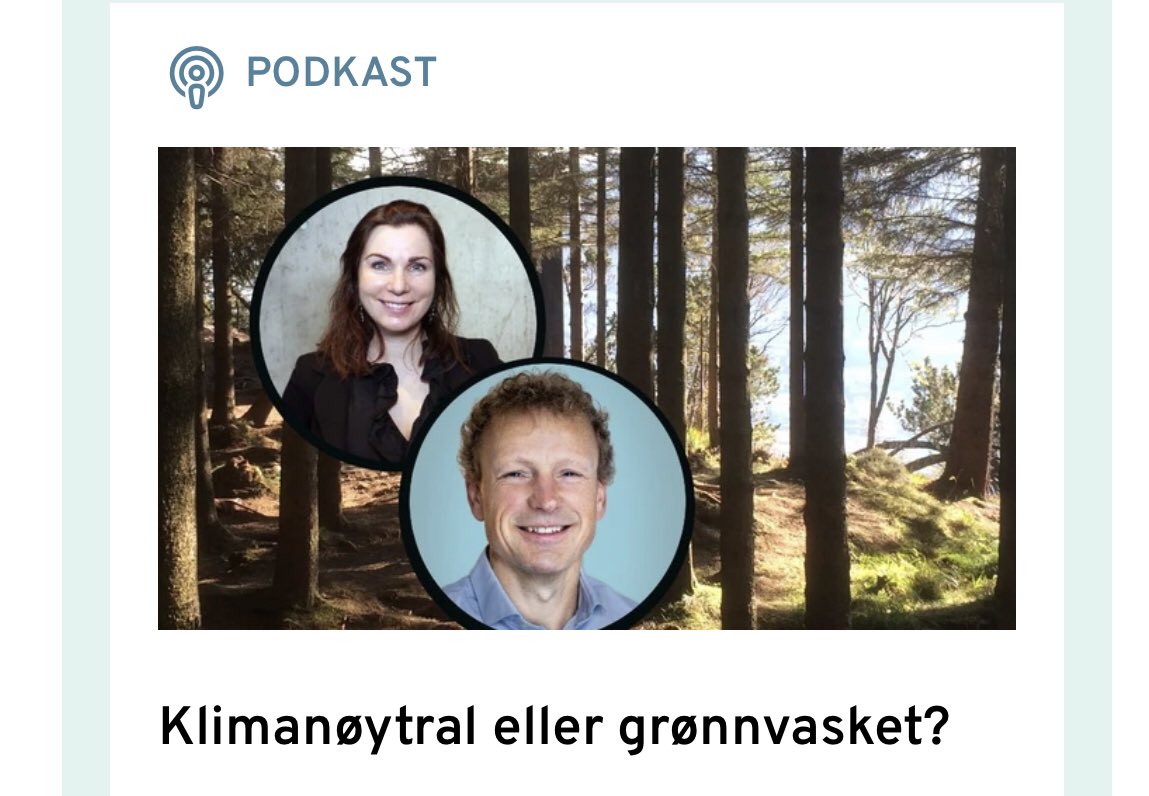 Ukens podkast fra @energiogklima med @StigSchjlset fra @zeronorge om klimanøytralitet, netto null, klimakreditter og grønnvasking energiogklima.no/podkast/kliman…