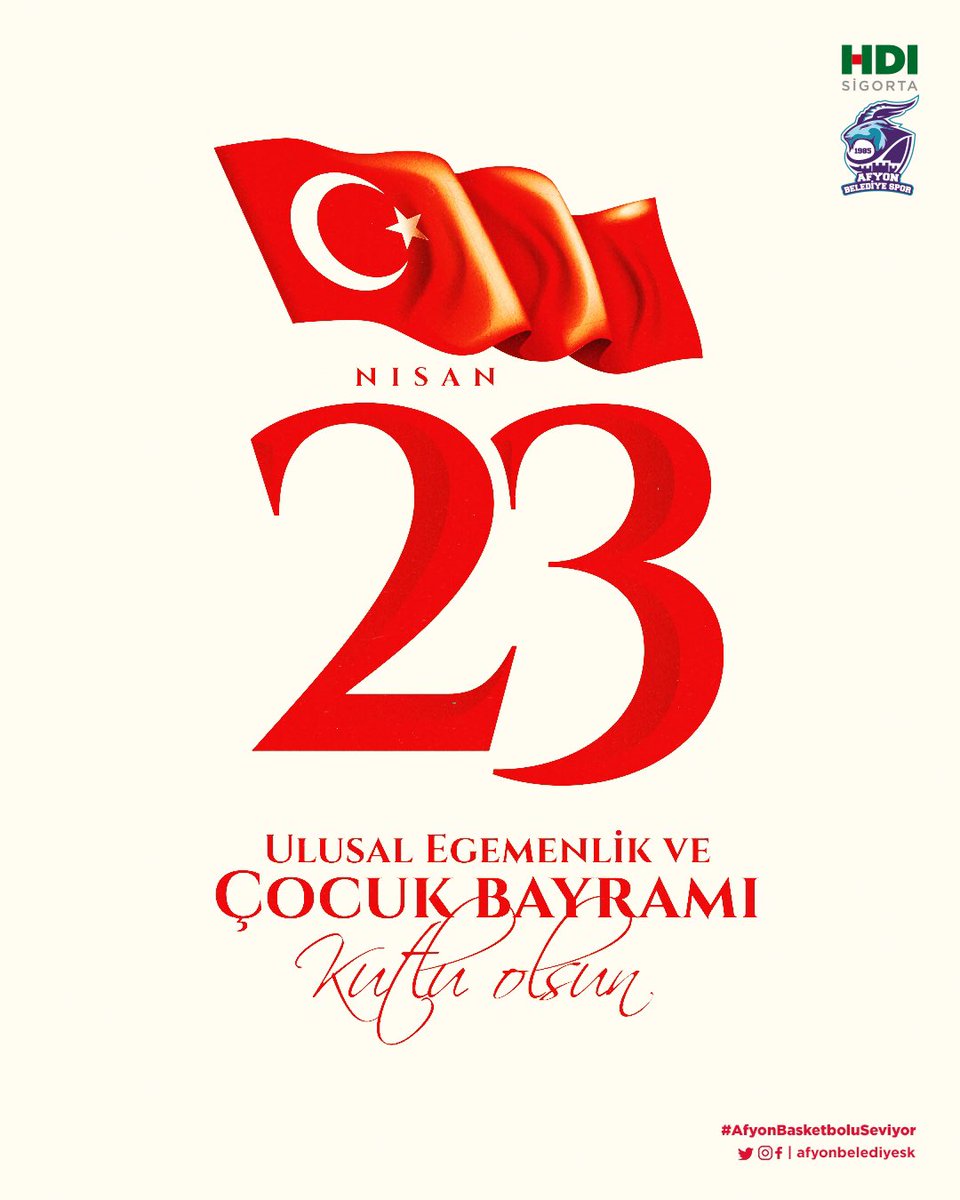 🇹🇷 #23Nisan Ulusal Egemenlik ve Çocuk Bayramı’mız kutlu olsun!