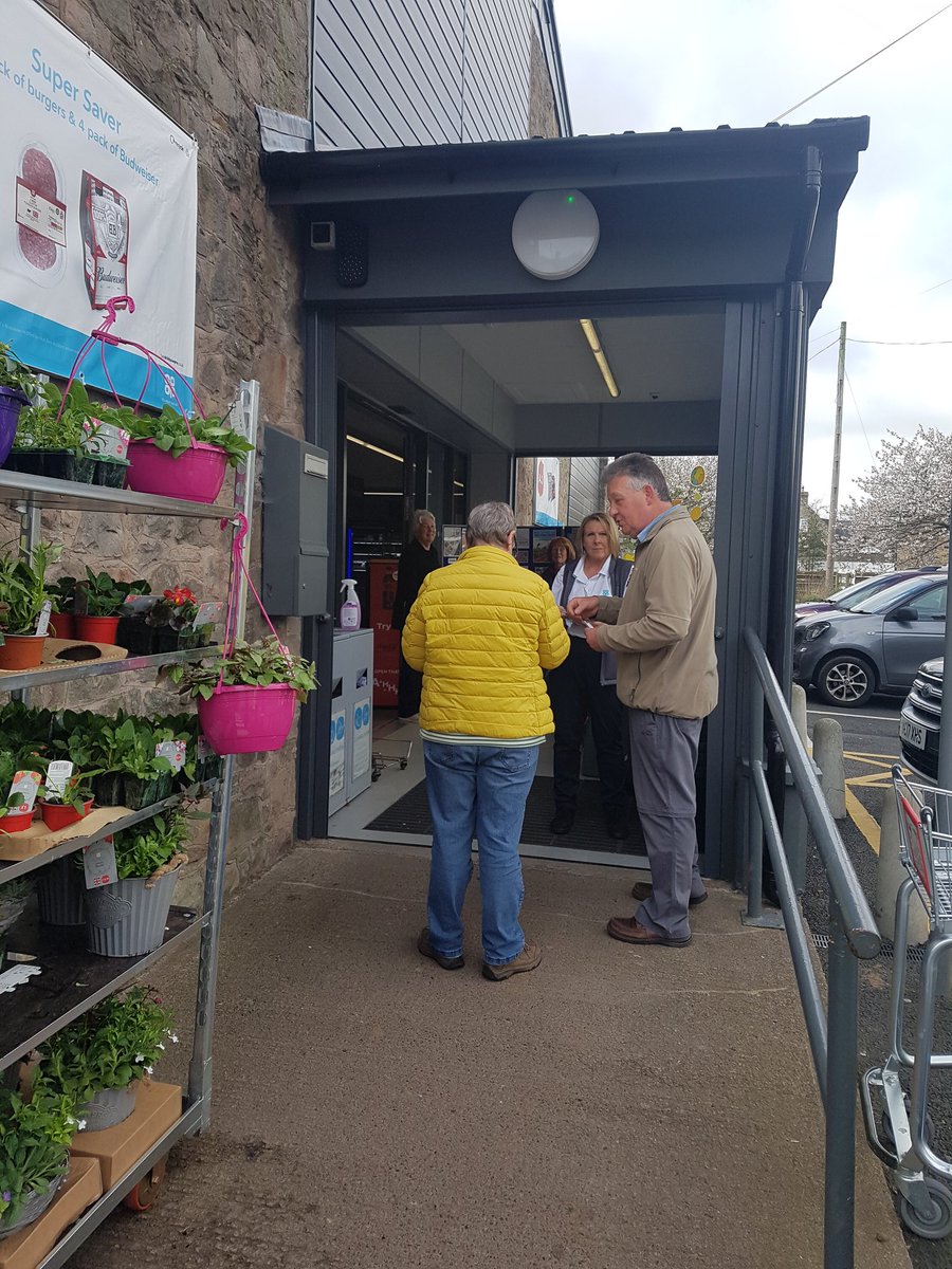 Great morning in Belford working together with community links promoting membership 💙💙#coopmembership #COOP