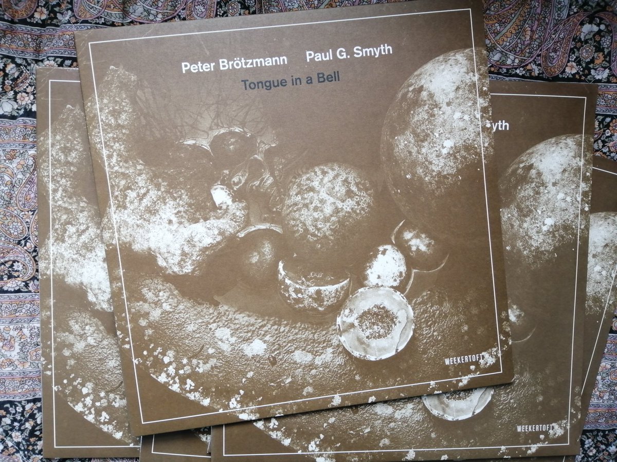 Weekertoft's tweet image. Limited vinyl stock now available again through our Bandcamp site. Grab Peter Brötzmann &amp;amp; Paul G. Smyth's acclaimed album 'Tongue in a Bell' while you can.
★★★★ — Jazzwise
★★★★½ — The Free Jazz Collective
★★★★ —  All About Jazz
weekertoft.bandcamp.com/album/tongue-i…