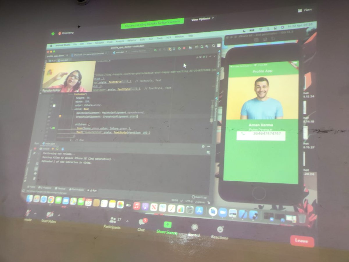 Weekend starts with early morning Flutter workshop @MGM_University MCA department. #givingbacktoyourowncity #Aurangabad #Maharastra @FlutterDev @FlutterDev @Nikkitagandhi @nlycskn @fluttercommunity @flutter_india