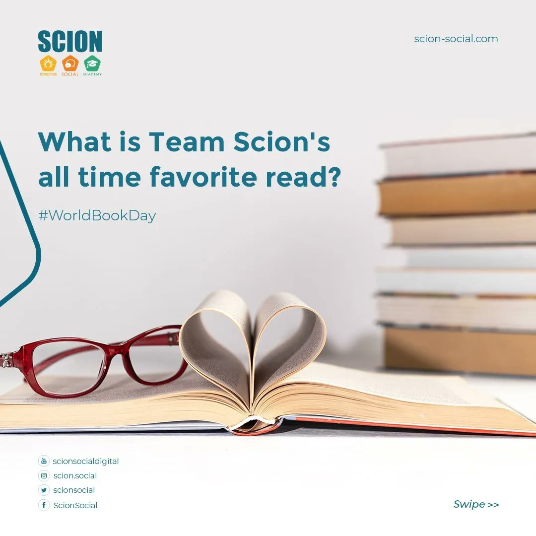 scionsocial's tweet photo. Someone once said," if you ever find a person of rare intellect, ask them what book they read".That's the kind of power books possess!
So we thought who better to ask than our very own 'Team Scion'. 
Here we have some bookworms between us, suggesting their all time favorite read. https://t.co/944G14Q5Yg