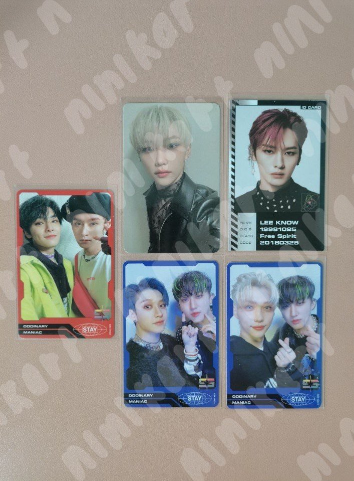 ninikart's tweet photo. wts / lfb ph only ! 

stray kids oddinary photocards

- 100 each
- payo / 3 days reserve
- nego if getting 3 or more! 

💸 gcash
🚚 sdd, ggx, sco
🏷 skz trading card frankenstein lee know minho changbin felix jeongin i.n https://t.co/VfJENGW31B