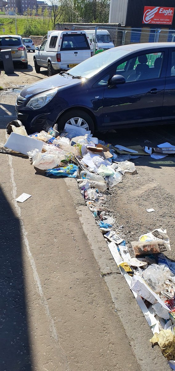 theonly1iknow's tweet photo. @GlasgowNo the street surrounding @biffa on Pinkston Road G4. This it the company responsible for dealing with waste and recycling!! https://t.co/cKGXkmUvxN