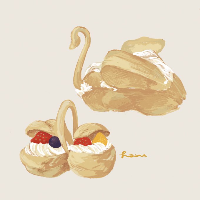 シュークリームのtwitterイラスト検索結果