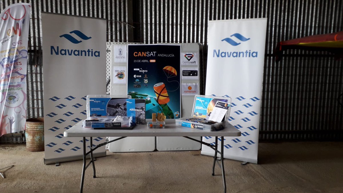 🚀¡Qué ganas teníamos! La competición regional #CanSat2022 de Andalucía es hoy. Los equipos andaluces ya se encuentran en el Club Deportivo de Aeromodelismo Los Quema2 de Palma del Río para preparar sus #CanSat y despegar. 🍀¡Suerte!