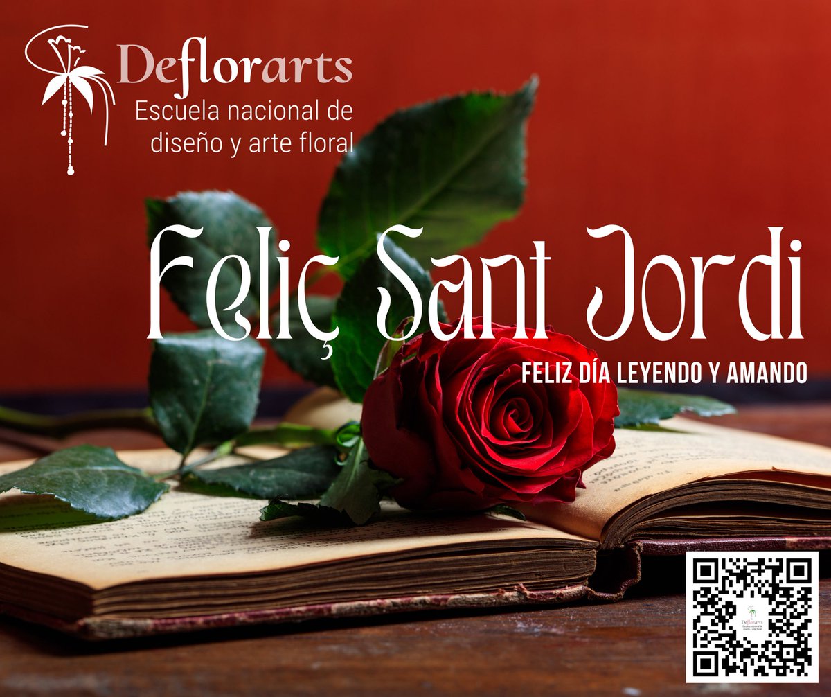 #sanjordi 
“Que hoy ese espíritu de la leyenda, vuelva a florecer con la vida de un libro y el aroma de una rosa.”
Feliz San Jordi📙🌹
Escuela Deflorarts

#sanjordi🌹 #sanjordi2022 #vida #amor #amor❤ #rosa #rosas #libros #libro #lectura