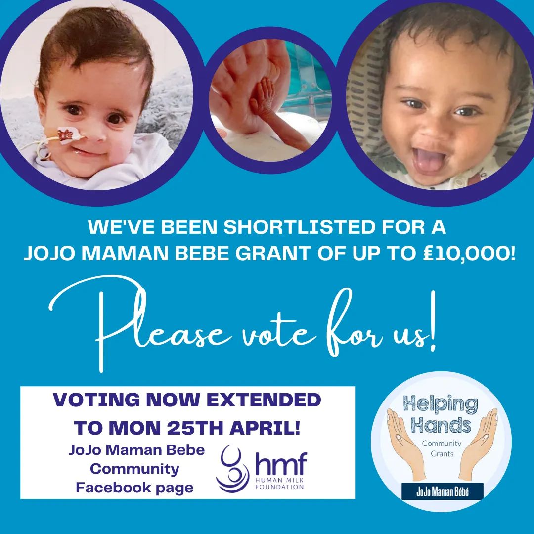 📢 We've been shortlisted for a £10,000 grant from <a href="/JoJoMamanBebe/">JoJo Maman Bébé</a>, which would make an incredible difference to helping more families. We just need you to take a minute to vote this weekend: bit.ly/3L6KSMX 🙏🏼🙏🏼🙏🏼