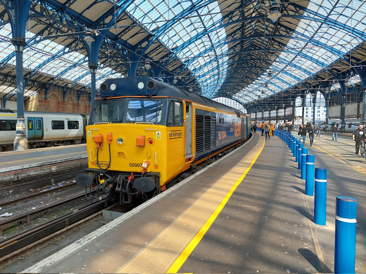 .<a href="/BLSFixtures/">BLS Fixtures</a>' Ore No More has reached Brighton. Brilliant day so far - civilised tour, very well run, and most importantly very decent noise from <a href="/thefiftyfund/">The Fifty Fund</a>'s 50007 Hercules at our end
