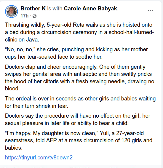 TheGuardianAn15's tweet photo. #BrotherK of @BloodstainedMen: https://t.co/nsXBCWEtht, https://t.co/pdEGCMh1dM

Compare and contrast! Male vs. female #GenitalCutting/#circumcision/#GenitalMutilation.

#BornPerfect #CulturalPerversion #BritShalom #IDidNotConsent #IAmNotThankful #MedicalFraud #MedicalMalpractice https://t.co/3GHKGEKAIb
