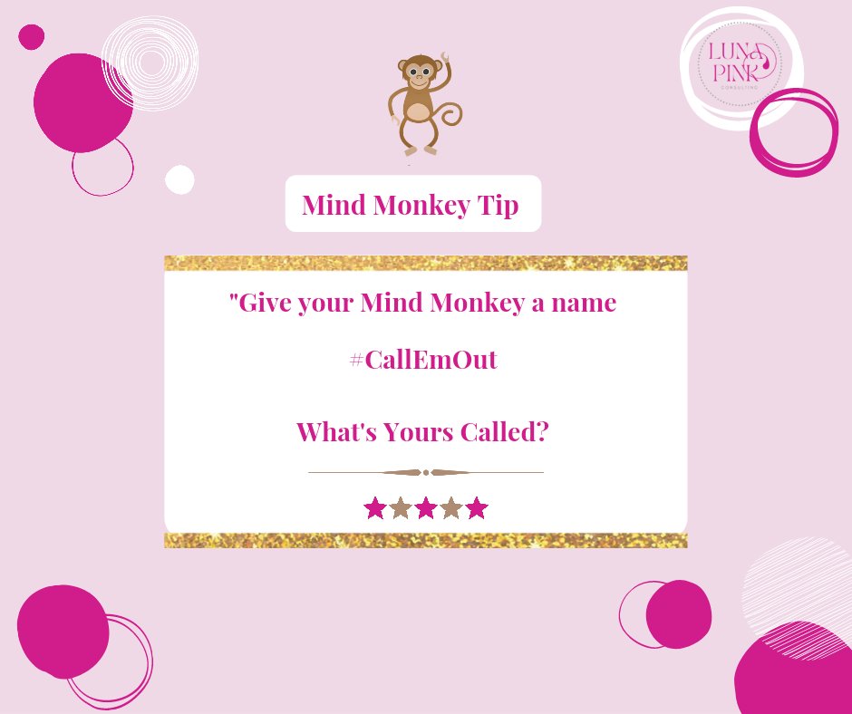 🐒 Mind Monkey Tip 

💥 GIVE IT A NAME!  
When yours says "I'm not good enough, I don't deserve this"
💥 Say out loud "Fred/Jim/Sally/Tigger -  Shut up, I've got this!" 
Then you do that thing you were doing!

💥 👉 tinyurl.com/2p8mhb8r

 #RiseAboveTheNoise #impostersyndrome