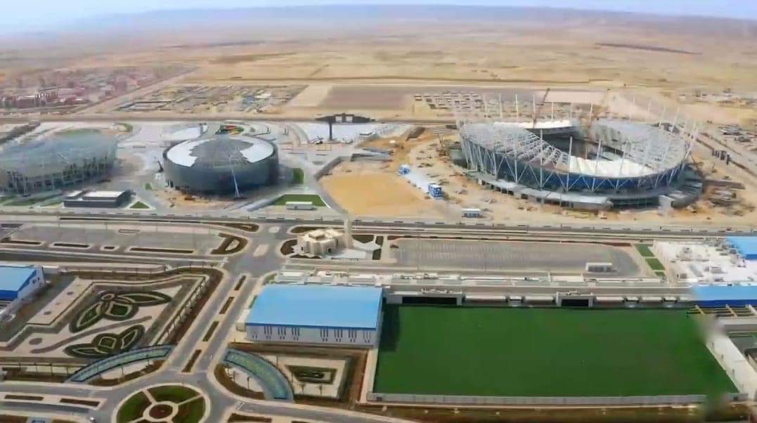 Worldstadium_EN's tweet photo. Aerial photographing about
steps of constructions at #Egypt international olympic games city, in new administrative capital 🇪🇬
📸 @CapitalHomesEG
#EgyptSenegal #stdium #soccer #cairo #Olympics https://t.co/S8PJq69QId
