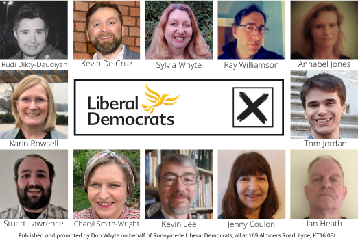 So pleased that we are able to stand 12 candidates in the #Runnymede Local Elections on 5th May. They would all make great councillors, supporting the local community. Further details of the candidates can be found at runnymedelibdems.org.uk/en/contact