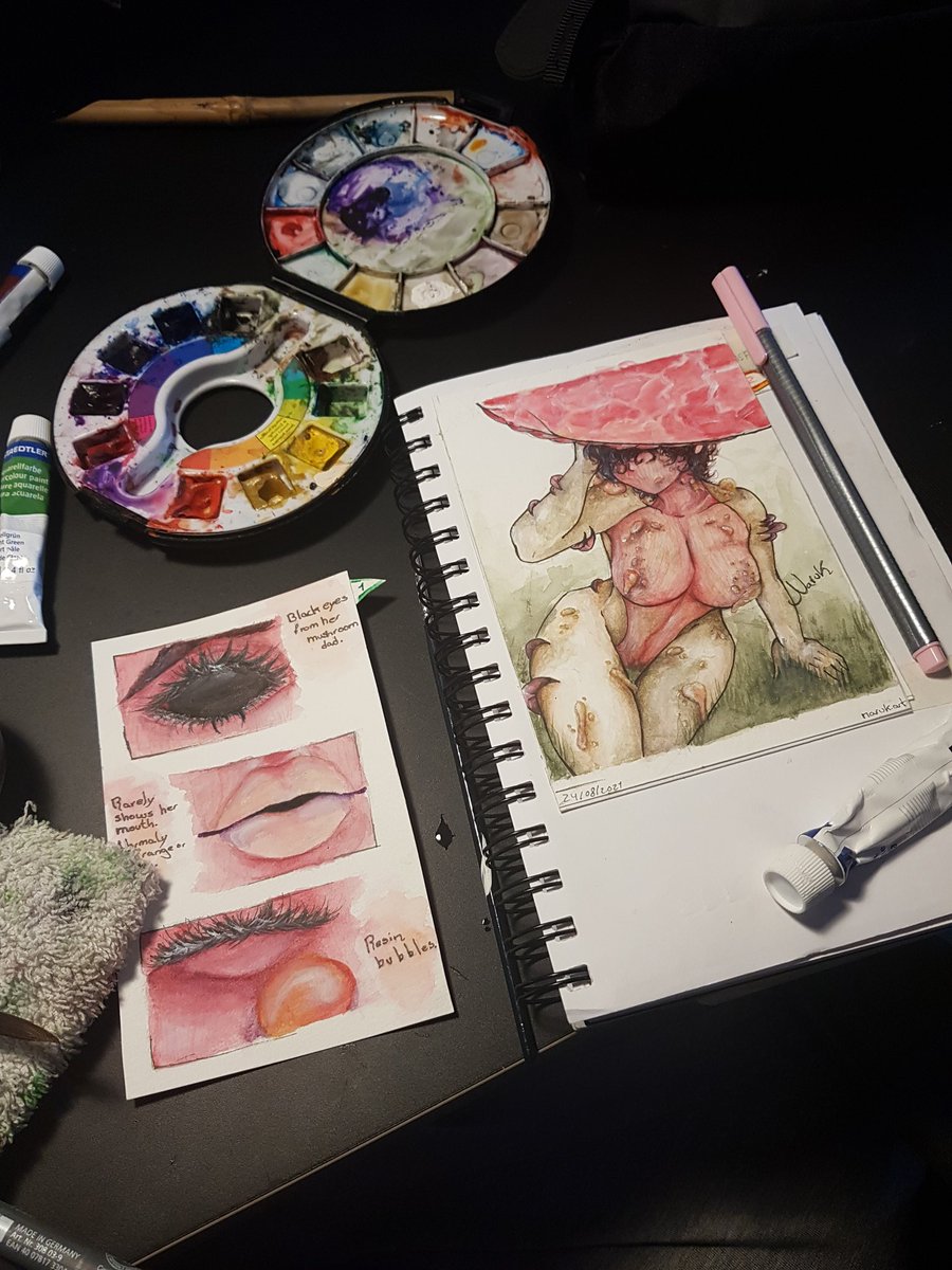 ArtsKio's tweet photo. Hi there! I'm Narukio or Kio for short, an illustrador that likes drawing landscapes, animals, my ocs and creatures. Normally I illustrate tradicional way, with guoache, pencils and so on, but I illustrate in digital art too. 

I'm on tiktok and Insta by @/naruk.arts 

My art 🔽 https://t.co/33YwcIp69i
