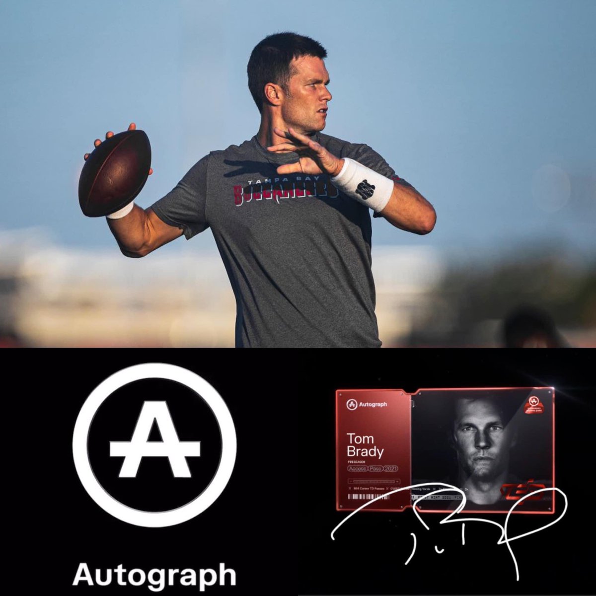 I was selected by <a href="/Autograph/">Autograph</a> to meet <a href="/TomBrady/">Tom Brady</a> at a <a href="/Buccaneers/">Tampa Bay Buccaneers</a> practice. As a utility of the NFT, Tom wants to meet his top 12 collectors. I currently rank # 5 in the world. Thank you Tom &amp; Autograph for this amazing opportunity! ❤️🙏🏻🏈🏆

#tombrady #nft #Buccaneers #patriots