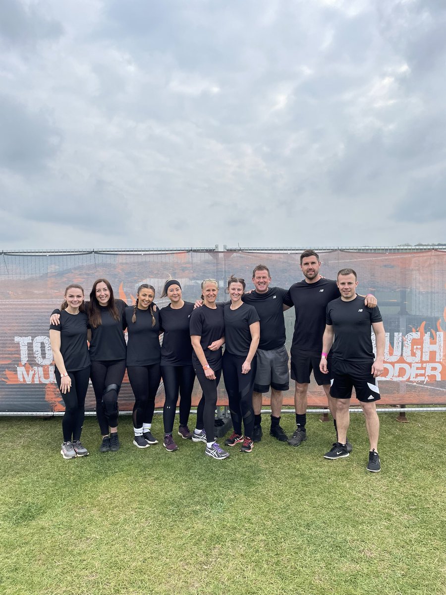Some of our staff are well within the tough mudder now - for such fantastic causes! They’re going a great job and smiling throughout 💪🏼😁