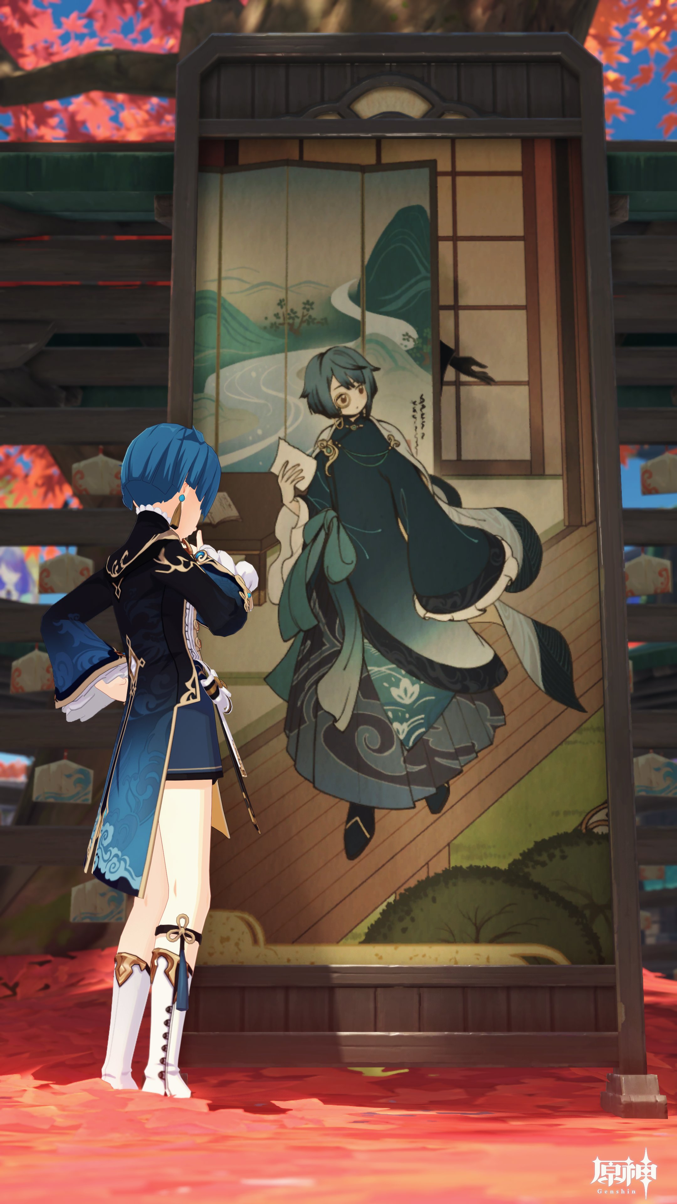 原神／行秋 五歌仙 コスプレ 五次元 基萌 原神 コスプレ 行秋