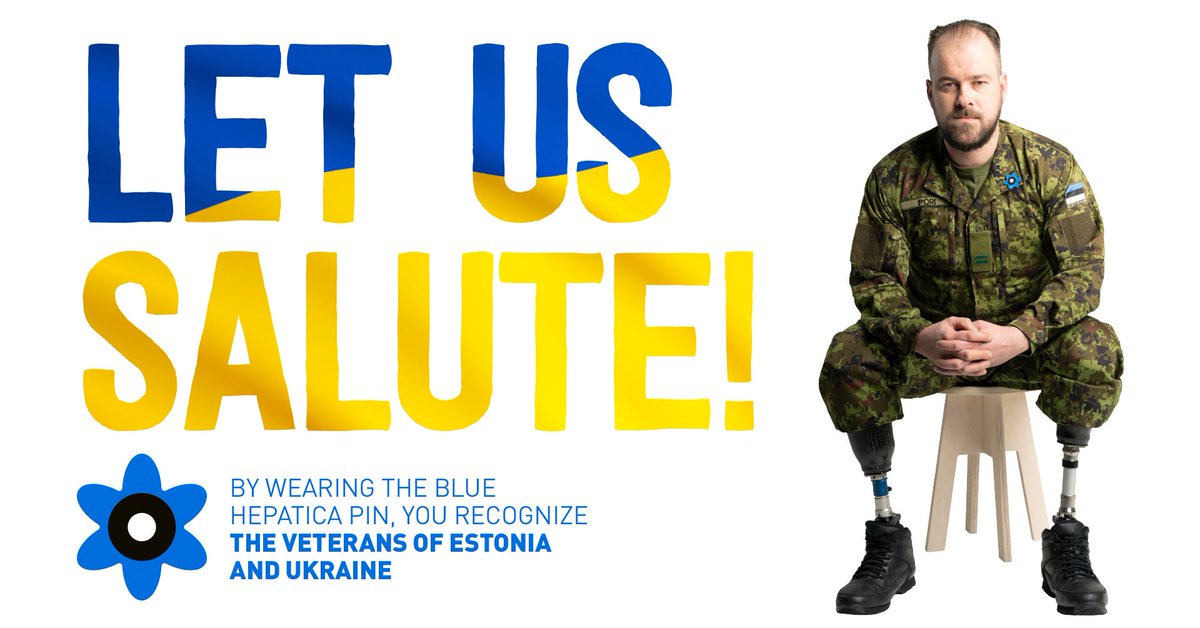 Today, Estonians are celebrating #VeteransDay 🔵⚫️⚪️ This year, the charity campaign will also support Ukrainian veterans 🇺🇦 !

𝐇𝐄𝐀𝐃 𝐕𝐄𝐓𝐄𝐑𝐀𝐍𝐈𝐏𝐀̈𝐄𝐕𝐀! 
Congratulations on Veteran’s Day! 
💙🖤🤍

🇪🇪🇪🇪🇪🇪 #annameau #sinilill #bluehepatica #letussalute