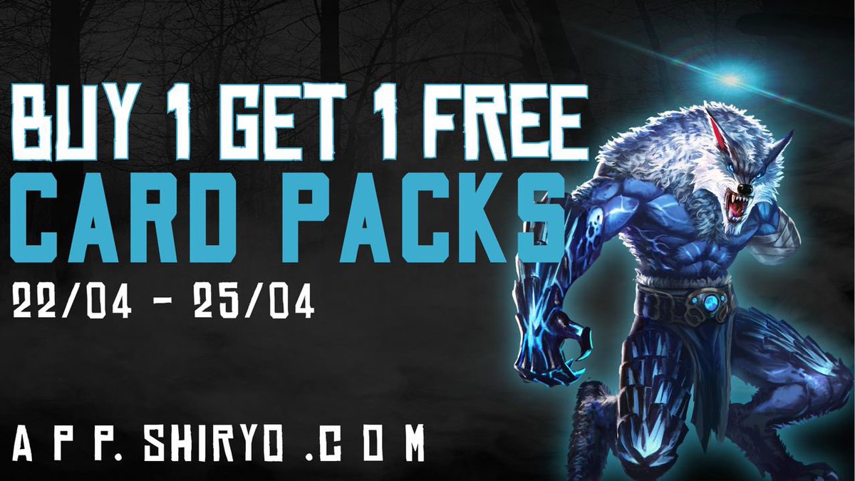 Attention Wolfpack!

Buy one get one free on all card pack purchases this weekend! 

One free card pack per transaction!

We guarantee anybody who mints between 11pm UTC 22/04 and 11PM UTC 25/04 will receive their free pack. 

Mint your packs here:
app.shiryo.com/#/mint

❤️🐺