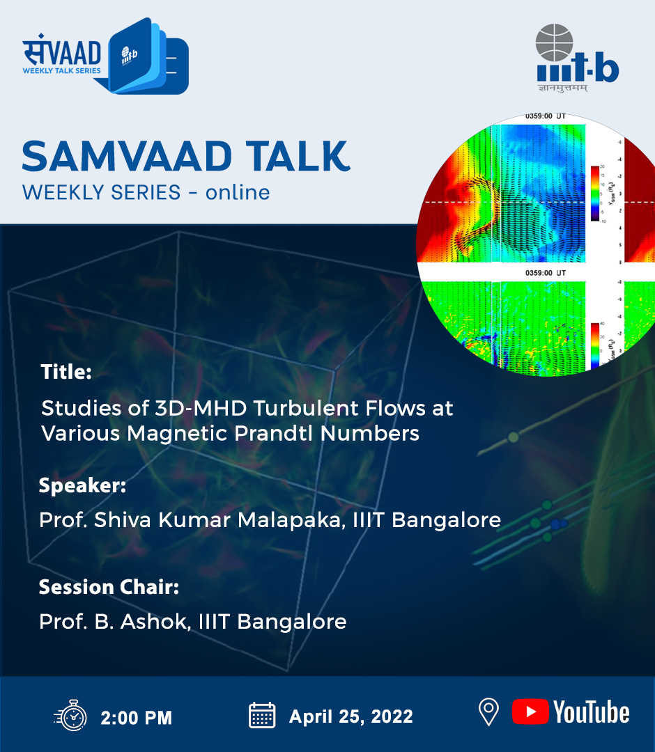 IIITB_official's tweet photo. #SamvaadTalks

Title: Studies of 3D-MHD Turbulent Flows at Various Magnetic Prandtl Numbers 

Time: April 25, 2022, 2 pm IST
 
Venue: 
https://t.co/csvdnbyGhw

For more details:
https://t.co/ioJe3EwQS1

#IIITB #IIITBangalore #IIITBResearch #Samvaad #IIITBTalks https://t.co/i8XksrvtBP