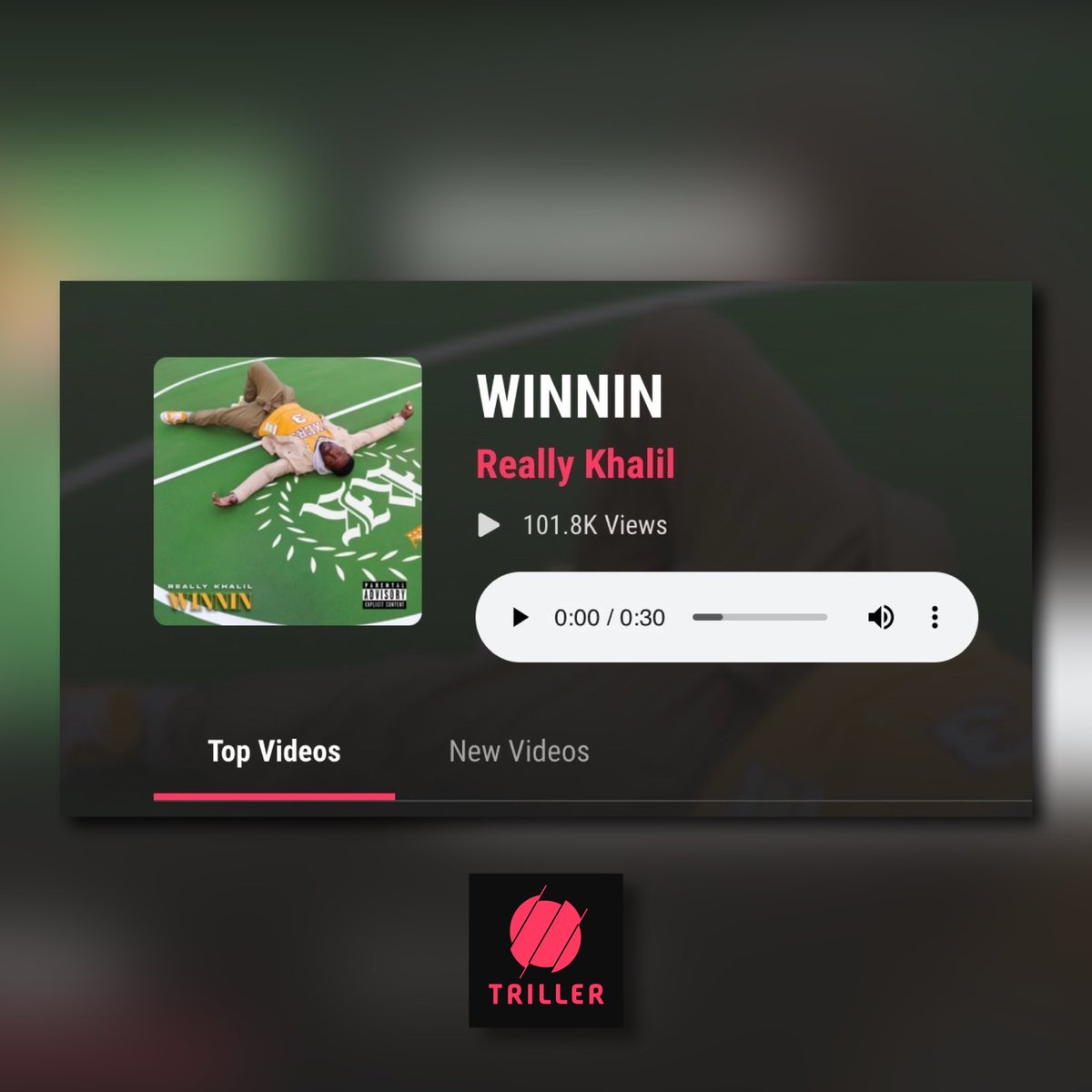 thereallykhalil's tweet photo. This is the reason why #WINNIN was number #3 on the @billboard Top @triller Global Chart last week. #anditdontstop 📈📈📈 https://t.co/HTJKdejykG