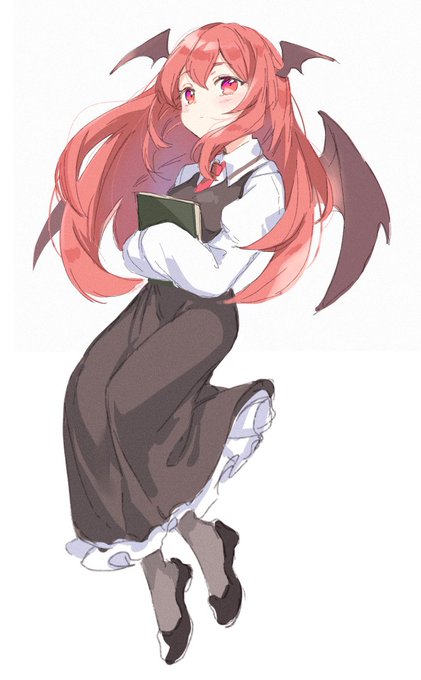 直筆色紙　東方　小悪魔　こぁ　一代大佐　世は並べて事も無し 東方projectクリアファイル すなめりドリルクリアファイル 小