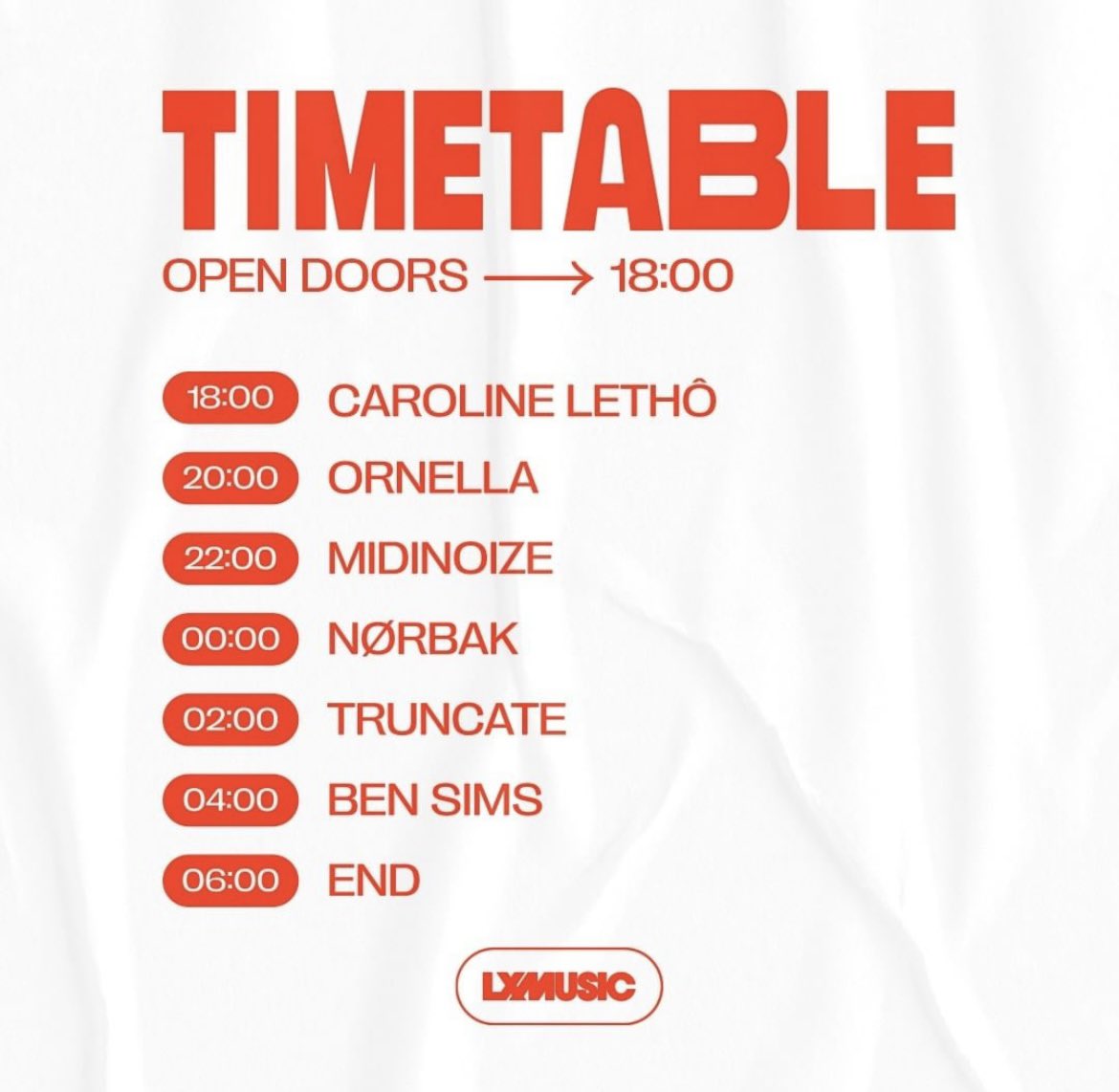 _fckdup_'s tweet photo. 🚨 Last tickets at 20€ with me 🚨
📥 Dm without taxes or buy here https://t.co/tXpKwQw862 🎟
#lxm #lxmusic #lxmusicevents #rave #raveisback #techno #bensims #truncate #norbak #ornella #midinoize #carolineletho https://t.co/hC2IjzMUOS