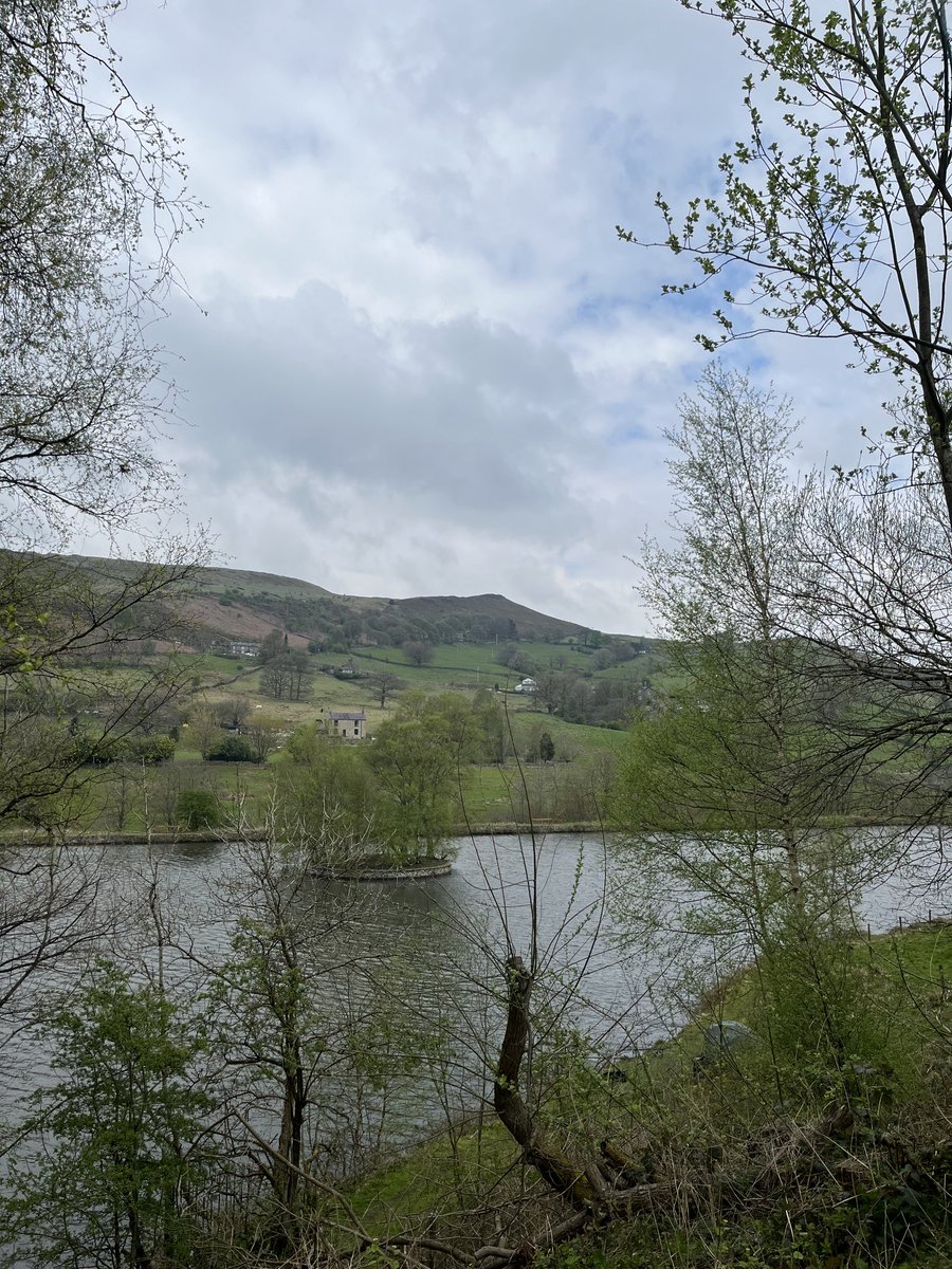 Lantern Pike and Birchvale reservoir en route to Hayfield for Kinder Trespass 90th anniversary