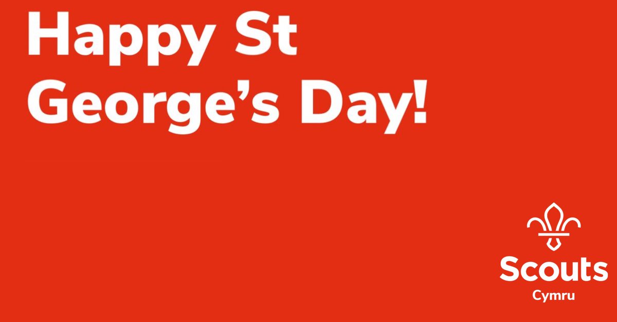 Happy St George’s Day! 🏴󠁧󠁢󠁥󠁮󠁧󠁿 St George is the Patron Saint of scouting and was chosen by Baden-Powell (the Founder of Scouts) for a very good reason. St George was picked because of the story that shows him overcoming adversity in the shape of a dragon 🐉