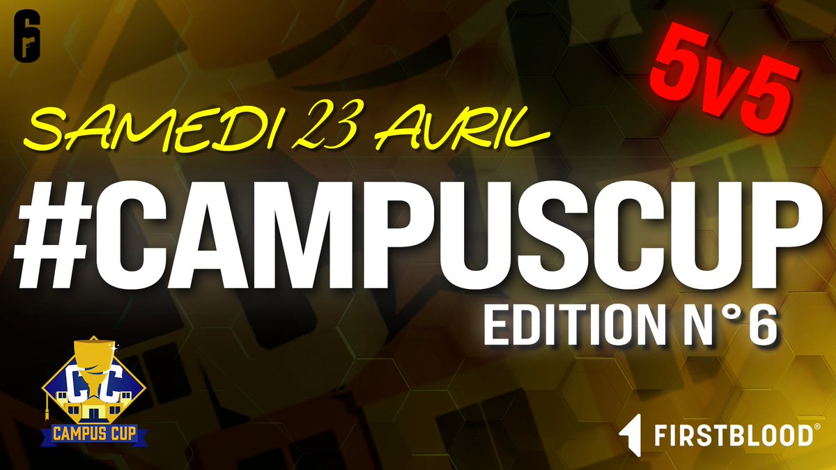 Sixquatre's tweet photo. 🔴 LIVE

#CampusCup - Edition n°6 sur @Rainbow6Game 🔥

Encore une prod' de génie 😍

https://t.co/XAcQJUMrJT https://t.co/31GLg0OlkV