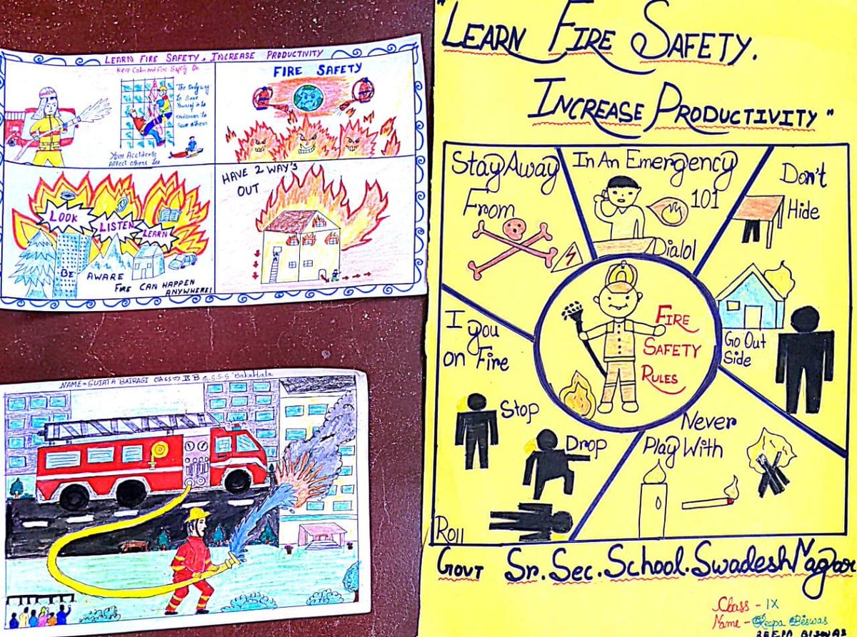 FireService_ANP's tweet photo. #FireServiceWeek2022 || Drawing Competition results of North Andaman District: Pooja Kaviraj, Class-XI (I Prize), Sujata bairagi, Class-IX(ii prize), Reepa Biswas, class- IX(III Prize).
#AzadiKaAmritMahotsav
@MediaRN_ANI @DGPANIslands @Andaman_Admin https://t.co/ZGQ0bNEntJ