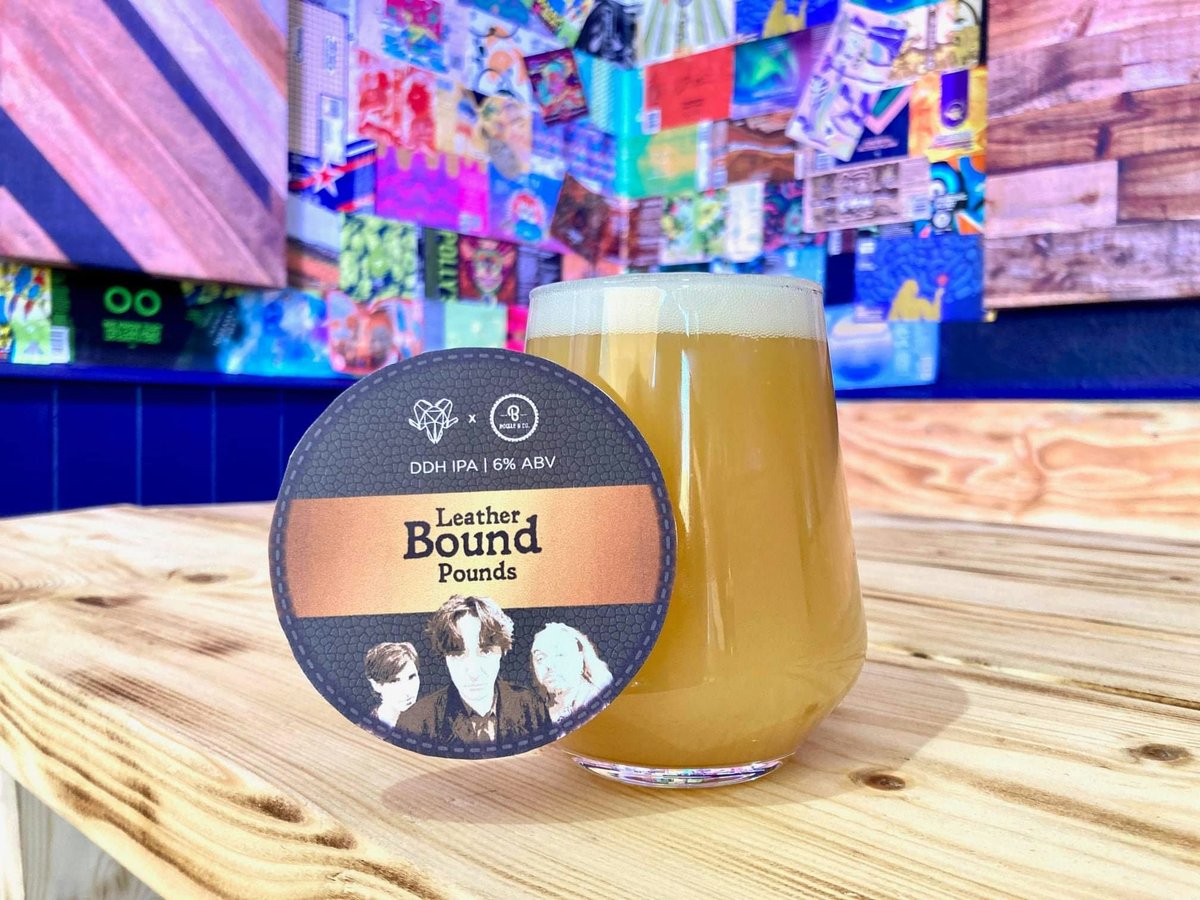 To celebrate our bar's 3rd birthday / leather anniversary, we made a beer! (sorta!) 

<a href="/thedylanmoran/">Dylan Moran</a> <a href="/BillBailey/">Bill Bailey</a> Tasmin &amp; Graham #blackbooks ♥