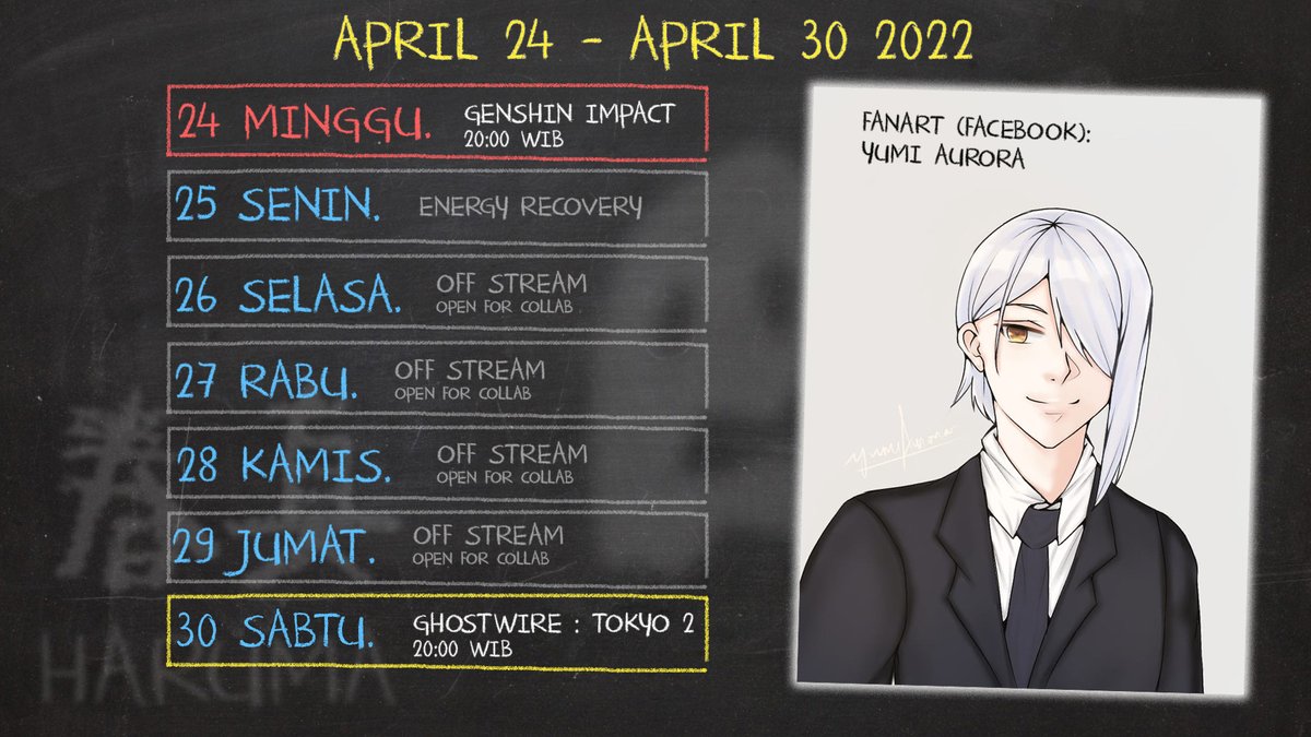 HarukiReima's tweet photo. ✨STREAM SCHEDULE April 24 - April 30 2022✨
.
.
.
.
#HarumaID #Haruma_Live #VtuberID https://t.co/84wM0pZ9ev