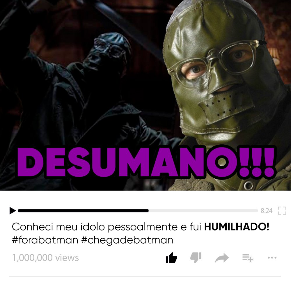 HBOMaxBrasil's tweet photo. É como diz o ditado, "todo vilão é o herói da sua própria história"... e do seu vídeo clickbait no YouTube também.

#Batman já está disponível na #HBOMax pra você tacar seu play! https://t.co/AT9crfbzHe