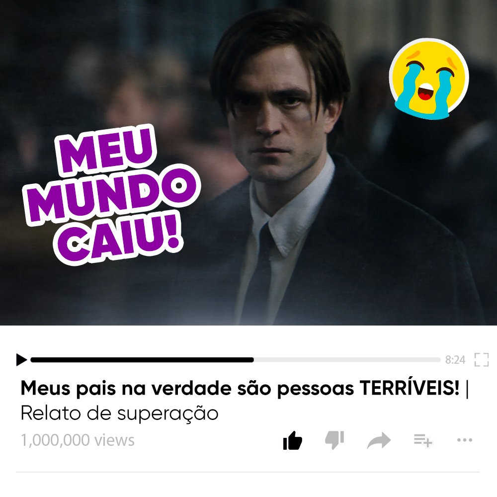 HBOMaxBrasil's tweet photo. É como diz o ditado, "todo vilão é o herói da sua própria história"... e do seu vídeo clickbait no YouTube também.

#Batman já está disponível na #HBOMax pra você tacar seu play! https://t.co/AT9crfbzHe