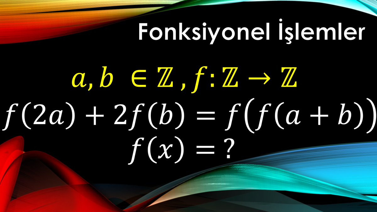 VolkanK14488023's tweet image. Yeni video yayında.
İyi seyirler...😉
Math olympics question, can you solve it ?
#math #matematik #linearfunctions #doğrusalfonksiyonlar
youtu.be/xoW4e6OX_Zg
