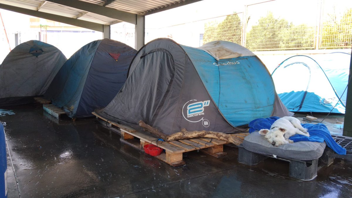 Cuando esta noche estéis viendo el partido de fútbol, acordarse que en el campamento “dignidad” estaremos algunos compañeros/as pasando frío y esperando a que a alguien le dé por evitar la barbarie de <a href="/zumosolespana/">Zumosol</a> <a href="/JuanMa_Moreno/">Juanma Moreno</a> <a href="/sanchezcastejon/">Pedro Sánchez</a> <a href="/Yolanda_Diaz_/">Yolanda Díaz</a> <a href="/jperezrey/">Joaquín Pérez Rey</a> adiós