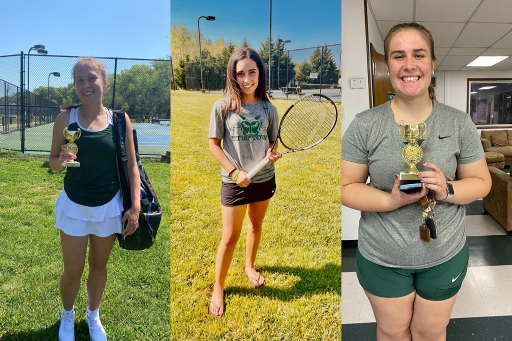 GHSDevilsTennis's tweet photo. GHS tennis team had a great showing at the Greene Fling Classic! 🎾🏆          
Emma - Flight 4 Champion
Caroline - Flight 6 Champion
Madison - Flight 5 Champion
Zoey - Flight 2 runner up (not pictured)
Nia - Flight 3 runner up (not pictured) https://t.co/ICumb2n9Dr