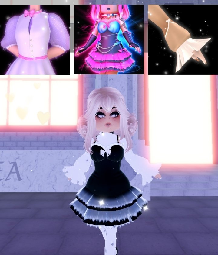 marthadrafts's tweet photo. ~Royale High Outfit Hack~ ﻬ꜆
♡ Dress ♡
Items: Dcd bodice, oa dress and mc sleeves! It looks really cute <33 
#royalehigh #Roblox #royalehighoutfits #royalehighoutfithack #rhtea https://t.co/XDh154XRu3