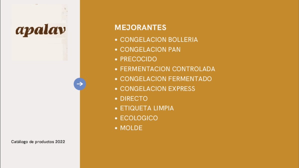 APALAV Pone a disposición de sus clientes una línea de Mejorantes de panificación completa. Que da soluciones tecnológicas eficientes sea cual sea el proceso que se utilice.