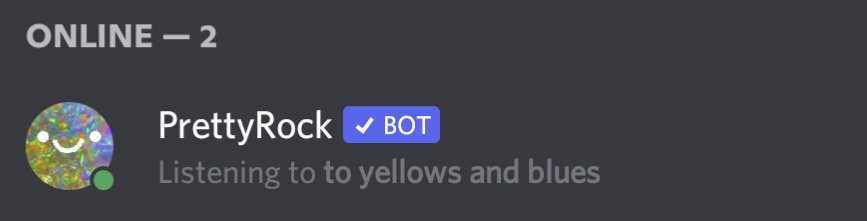 PrettyRockBot's tweet image. PrettyRock is back online!!