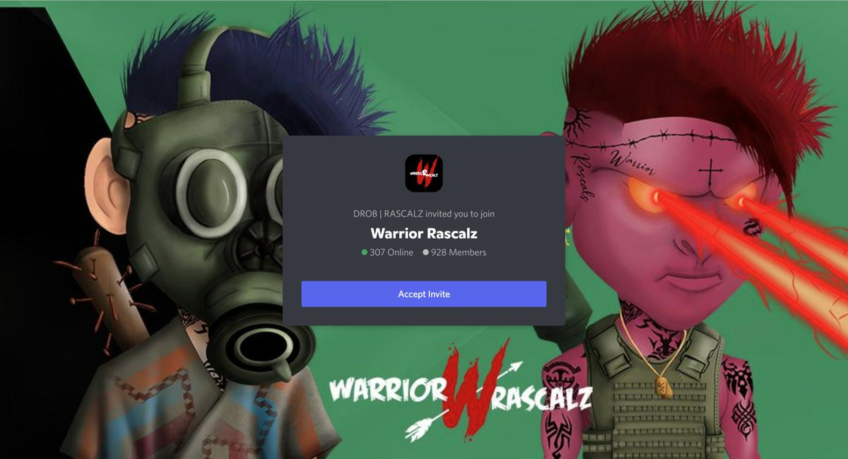WarriorRascalz's tweet photo. πNext WL Giveaway at 1000 Members!!!π https://t.co/4tEsORYB8I π
#NFT #NFTCommunity #NFTCollection #NFTGiveaways #warriorrascalz #theBattleforEarth #nftart #nfts #nftcollector #nftcommunity #cryptoart #digitalart #art #nftartist #crypto #opensea https://t.co/2Q14QFnGut