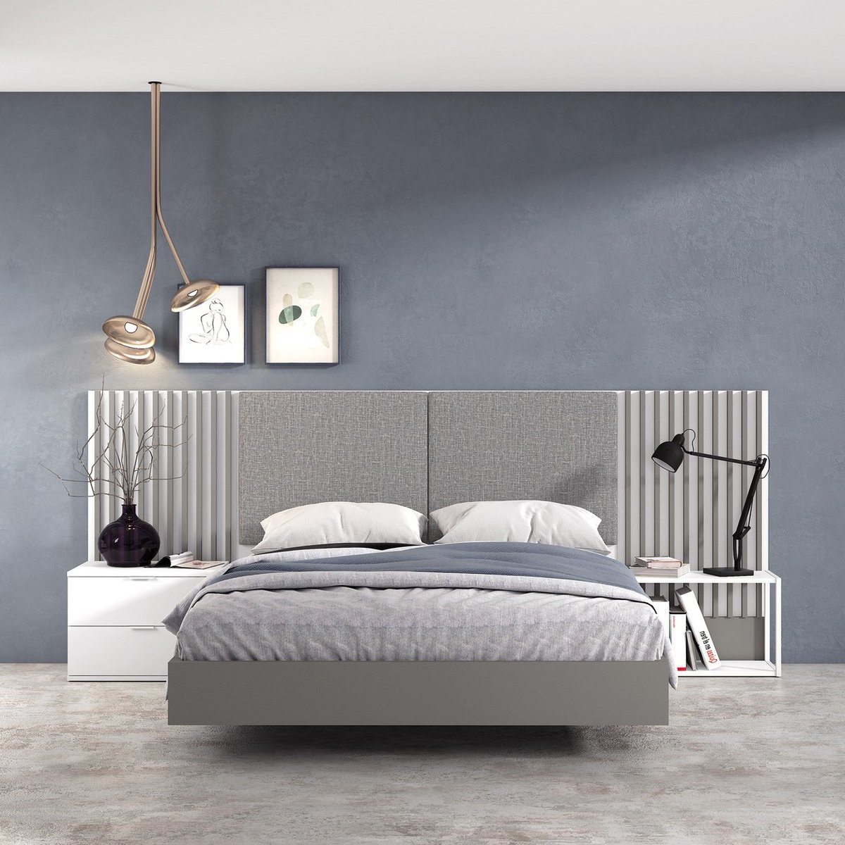 Mymobelsur's tweet photo. ¡Para cama de 150 cm! 🤗 Diseño, originalidad, personalidad... Esta mezcla da lugar a nuestro dormitorio 𝗠𝗜𝗥𝗟𝗢𝗫.
Tapizado en tela, mesita metálica y acabado en nievo poro y gris.
¿Os gusta?
.
#dormitorio #dormitoriosmodernos #cama #dormitoriosbonitos #decoracion #deco https://t.co/Zx24upq6By