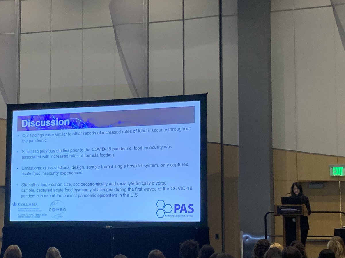 Congrats <a href="/mahashussain/">Maha Hussain</a> on a wonderful presentation on #foodinsecurity and maternal #breastfeeding intention, confidence, &amp; practice in <a href="/COMBOstudy/">COMBO Study</a> mother-infant dyads during #COVID19 pandemic! #PAS2022 <a href="/KidsAtColumbia/">Columbia Children's Health</a> <a href="/theDOORlab/">Dani Dumitriu, MD, PhD</a>