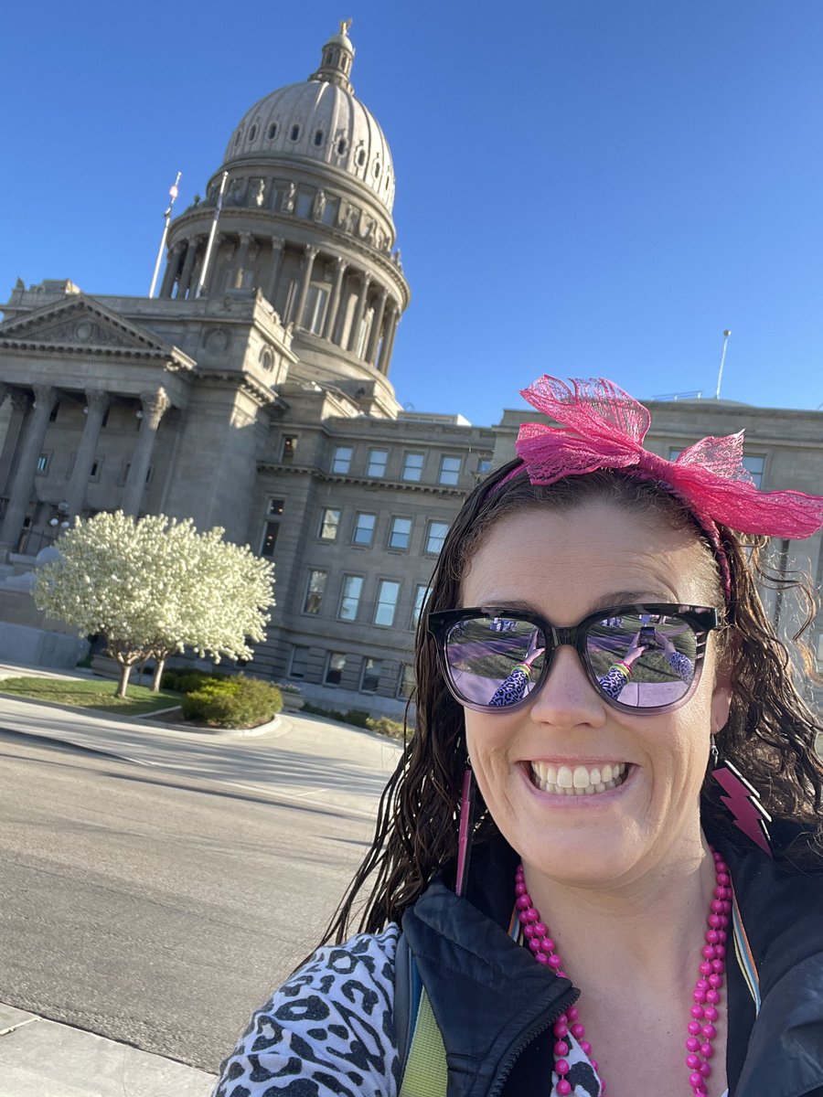 SamanthaEichner's tweet photo. 80s gear is a little suspicious this early on a Saturday morning #IEADA22 but we bust our butts for our students! https://t.co/kjfZdS9CMS