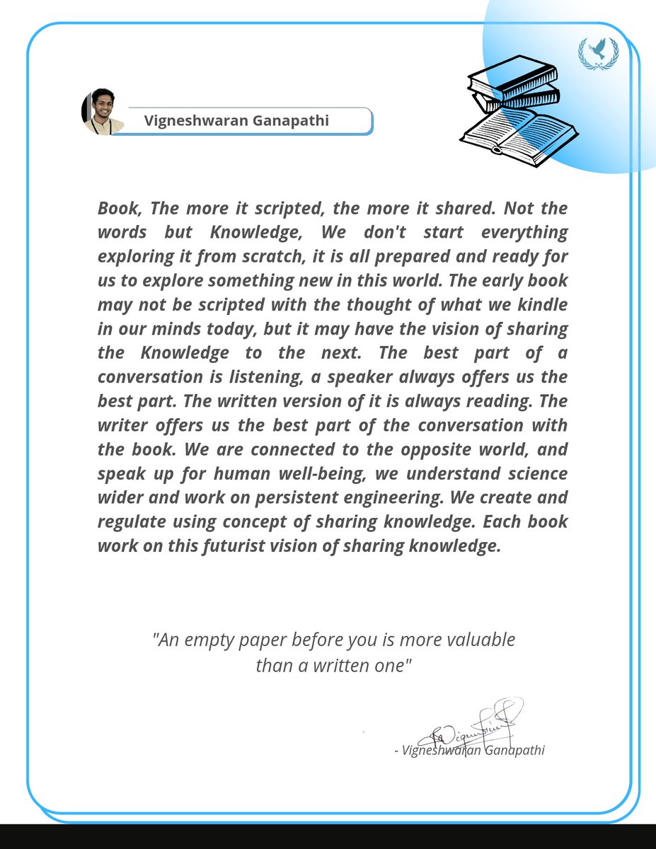 VIGNESHWARAN GANAPATHI tweet media